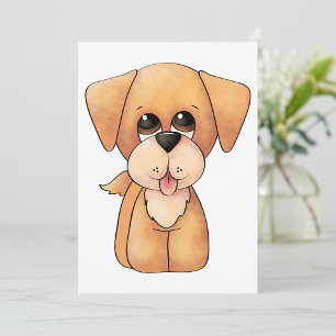 Golden Retriever Welpe Süßer Hund Einladung