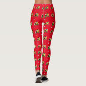 Golden Retriever Welpe Weihnachten Leggings (Rückseite)