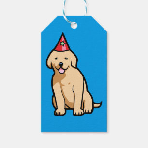 Golden retriever-Welpen-Geburtstag Geschenkanhänger