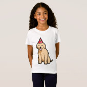 Golden retriever-Welpen-Geburtstag T-Shirt (Vorne ganz)