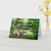 Golden Retriever Welpen Geburtstagskarte Karte (Gelbe Blume)