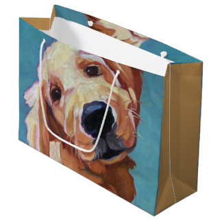 Golden retriever-Welpen-Geschenk-Tasche Große Geschenktüte
