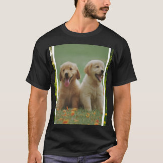 Golden Retriever Welpen Hund Foto Unisex T-Shirt |