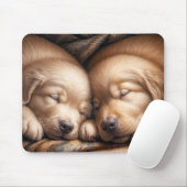 Golden Retriever Welpen im Friedlichen Slummel Mousepad (Mit Mouse)