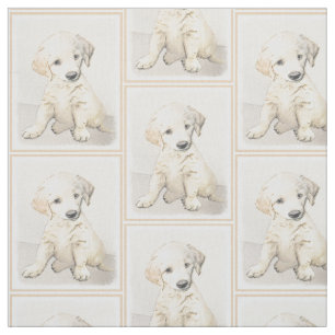 Golden retriever-Welpen-Malerei - ursprüngliche Stoff