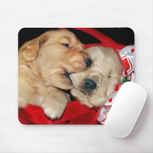 Golden Retriever Welpen Mousepad (Mit Mouse)
