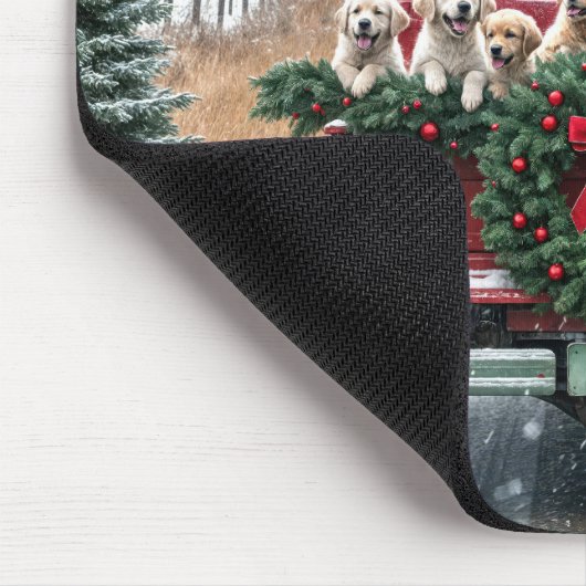 Golden Retriever Welpen Mousepad (Ecke)