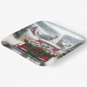 Golden Retriever Welpen Pappteller (Gewinkelt)