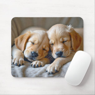 Golden Retriever Welpen Schlafen Mousepad