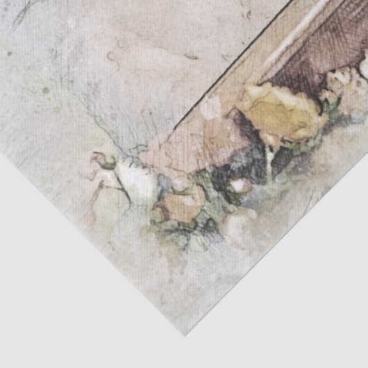 Golden Retriever Welpen Seidenpapier (Detail)