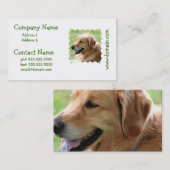 Golden retriever-Welpen-Visitenkarten Visitenkarte (Vorne/Hinten)