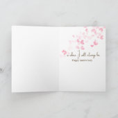 Golden Retriever Welpen zum Jubiläum Karte (Innenseite)