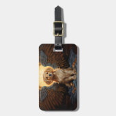 Golden Retriever Welpengel Gepäckanhänger (Vorderseite vertikal)