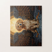 Golden Retriever Welpengel Puzzle (Vertikal)
