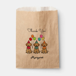 Golden Retriever Welppies Birthday Favor Bags Geschenktütchen