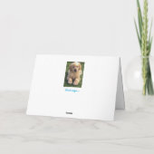 Golden Retriever Welppy Birthday Card Karte (Rückseite)