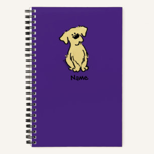 Golden Retriever Welppy - Lila - Notizblock