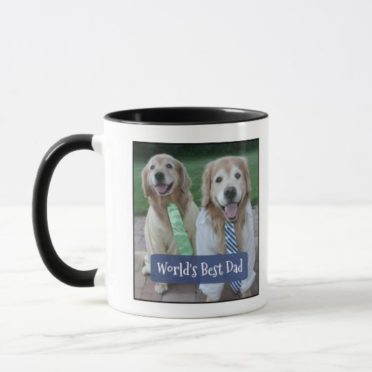 Golden Retriever Weltbeste Vater Vatertag Tasse (Links)
