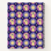 Golden Retriever Whimsical Sun Custom Notizblock (Rückseite)