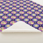 Golden Retriever Whimsical Sun Polka Dot Dark Blue Sherpadecke (3/4)