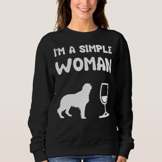 Golden Retriever Wine Sweatshirt (Vorderseite)