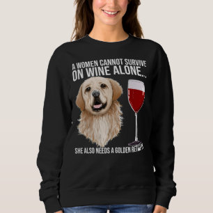 Golden Retriever Wine Sweatshirt