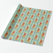 Golden Retriever Winter Muster Geschenkpapier (Ungerollt)