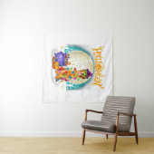 Golden Retriever Witch Costumes  Halloween Lights Wandteppich (Beispiel (Horizontal))