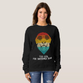 Golden Retriever With Shades Too Cool For Obedienc Sweatshirt (Vorne ganz)