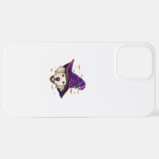 Golden Retriever Witz Funny Halloween Geschenke iPhone Hülle (Hinten horizontal)