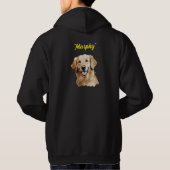 Golden Retriever Word Art Named Simple Modern Hoodie (Rückseite)