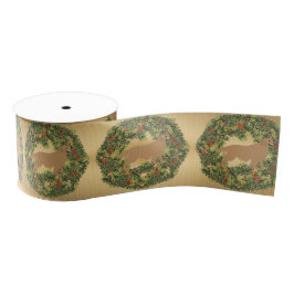 Golden Retriever Wreath Ripsband