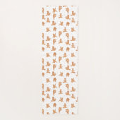Golden Retriever Yoga Pose Yogamatte (Rückseite)