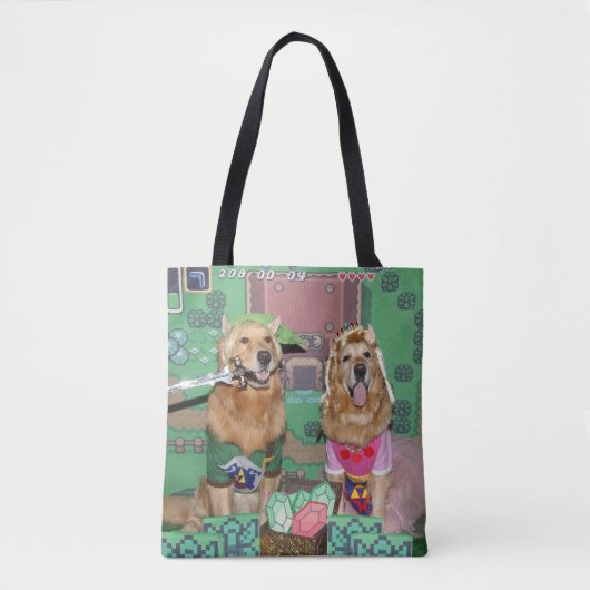 Golden Retriever Zelda und Link Tasche (Vorderseite)