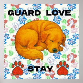 Golden Retriever, Zitat Poster