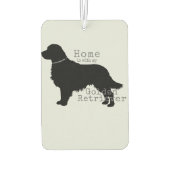Golden Retriever Zuhause ist mit meinem Golden Autolufterfrischer (Rückseite)