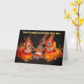 Golden Retriever Zwei Phönixe und ein Ei Geburtsta Karte (Gelbe Blume)