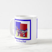 Golden RetrieverCute Silhouette TRBY Vatertag Kaffeetasse (Vorderseite Links)