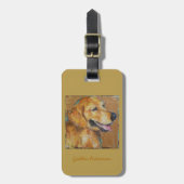 Golden retrievergeldbeutel, Gepäckanhänger oder (Vorderseite vertikal)