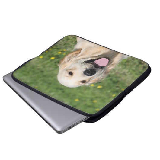 Golden retrieverHeadshot 1 Laptopschutzhülle (Vorne Knopf)