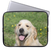 Golden retrieverHeadshot 1 Laptopschutzhülle (Vorderseite)