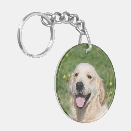 Golden retrieverHeadshot 1 Schlüsselanhänger (Vorderseite links)