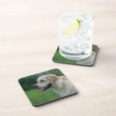 Golden retrieverHeadshot 2 2 Getränkeuntersetzer (Rechte Seite)