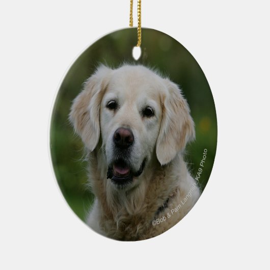 Golden retrieverHeadshot 2 Keramikornament (Rechts)
