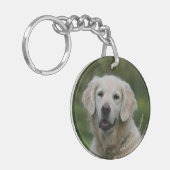 Golden retrieverHeadshot 2 Schlüsselanhänger (Vorderseite links)