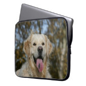 Golden retrieverHeadshot 3 Laptopschutzhülle (Vorderseite Links)