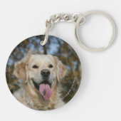 Golden retrieverHeadshot 3 Schlüsselanhänger (Rückseite)