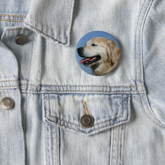 Golden retrieverHeadshot 4 Button (Beispiel)