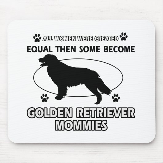 Golden retrieverhundeentwürfe mousepad (Vorne)