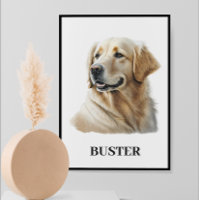 Golden RetrieverPortrait Personalisiert